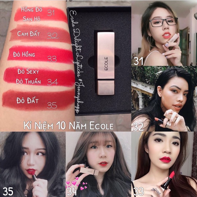 Son Thỏi Lì Ecole Delight Lipstick