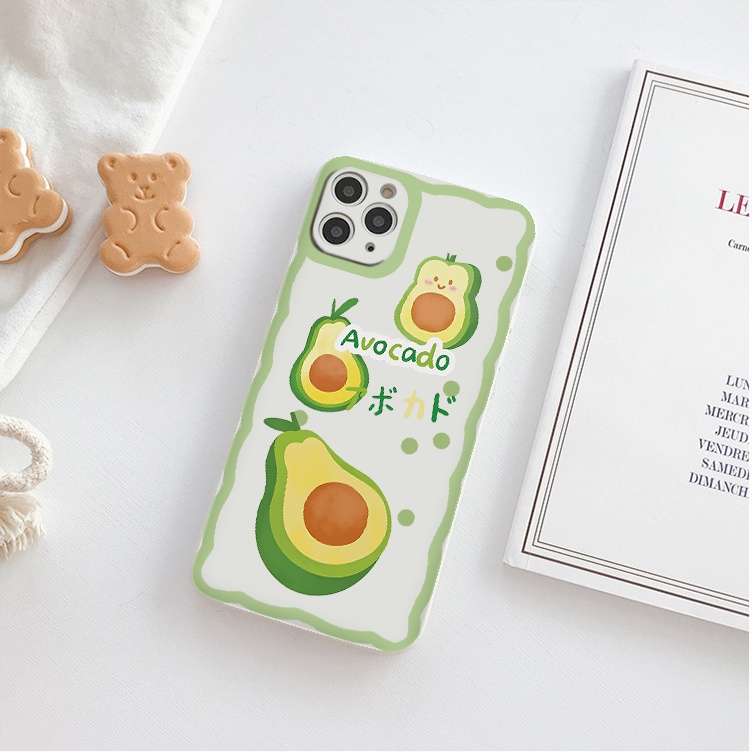 Ốp lưng iphone trong lượn sóng bơ đào 6/6plus/6s/6splus/7/7plus/8/8plus/x/xr/xs/11/12/13/pro/max/plus/promax