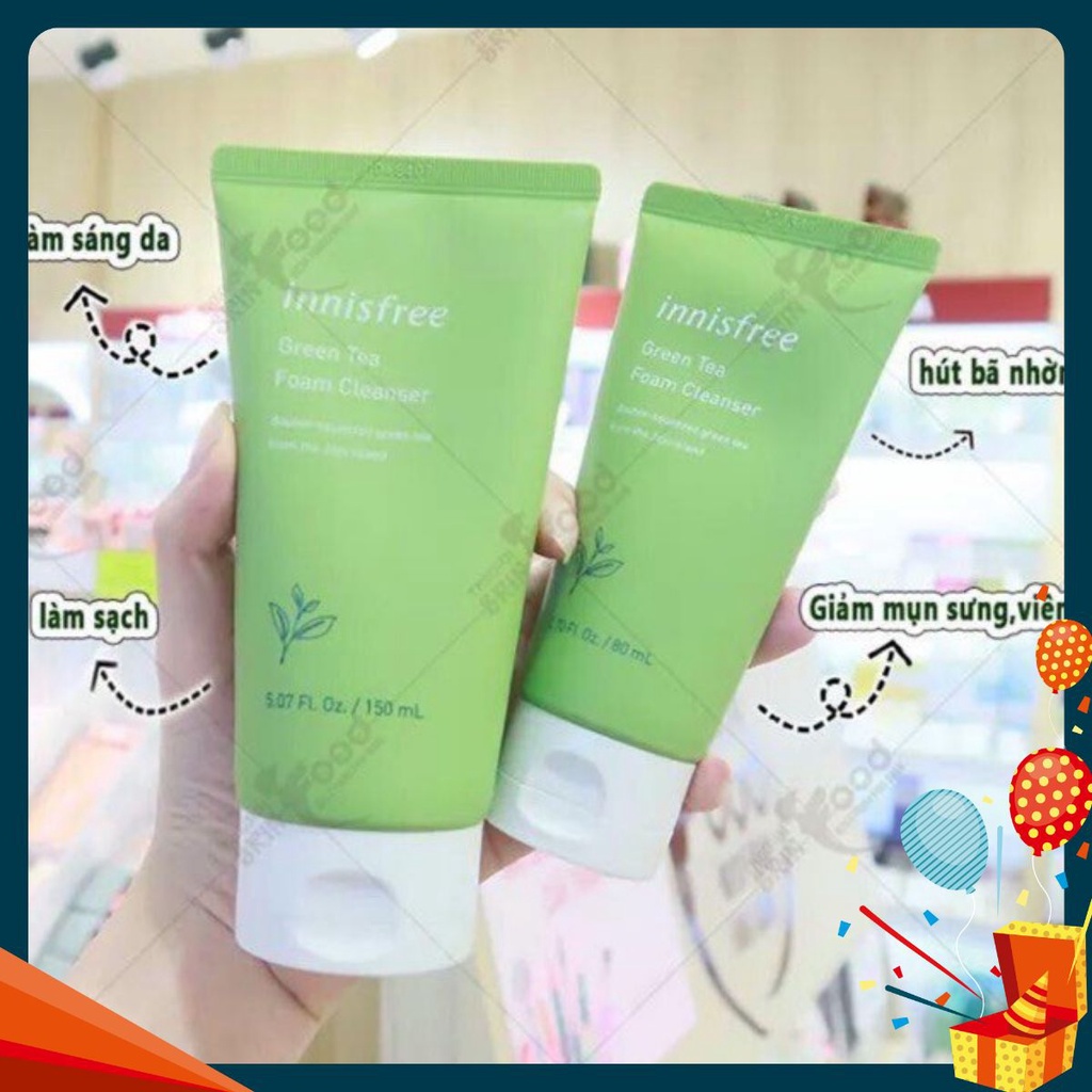 Sữa Rửa Mặt Innisfree Trà Xanh 150ml beauty club