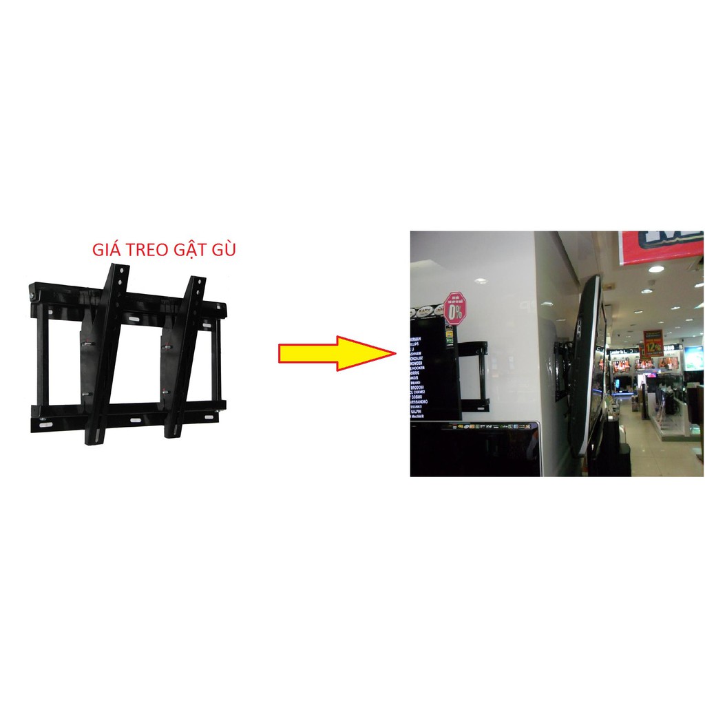 Giá treo tivi nghiêng, kệ treo tivi gật gù 32-43 inch cao cấp (loại tốt)