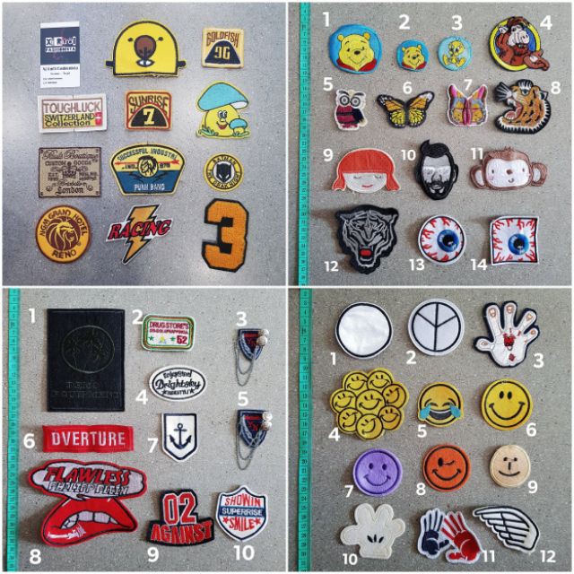 -HÀNG NHẬP KHẨU  Sticker lô gô , patches ủi , miếng thêu dán vào quần jean , áo khoác Liên hệ mua hàng 084.209.1989