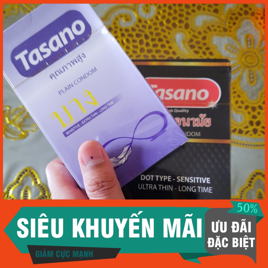 {HÀNG SIÊU HOT} bao cao su TASANO Thái Lan thơm mùi CHUỐI - Kéo Dài Cuộc Yêu - Lên Đỉnh Thật Nhiều- Hộp 10 Chiếc