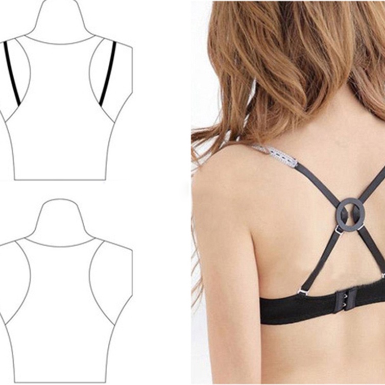 Set 3 Kẹp Cố Định Dây Áo Ngực Chống Trượt Dễ Điều Chỉnh Cho Nữ