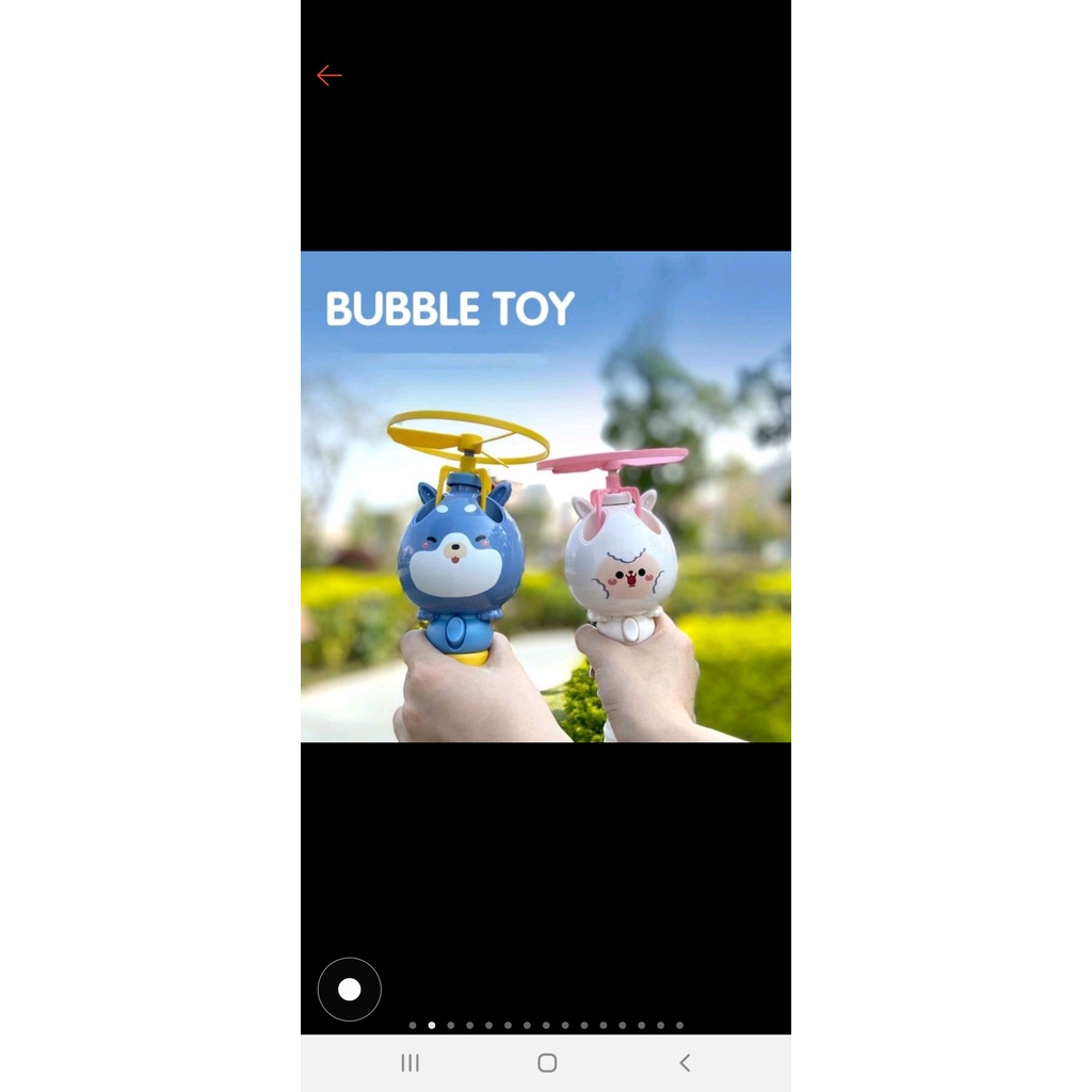 Súng bắn thổi bong bóng xà phòng kèm chong chóng quay bay lên trời 【XÀ PHÒNG TRỰC THĂNG】