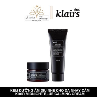 Kem dưỡng cấp ẩm phục hồi da Klairs Midnight Blue Calming Cream - Kem dưỡng Klairs