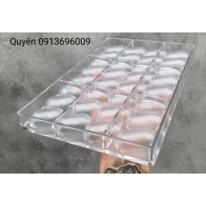 Khuôn sô cô la socola nhựa cứng PC hình VIÊN NHỘNG