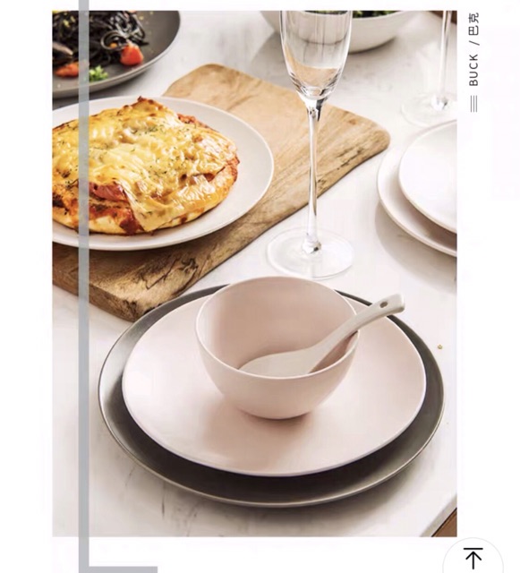 Bộ bát đĩa Ceylon Island mix 3 màu hồng nâu trắng cao cấp 46món, 20,28,38 món và 12 món