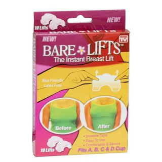 Combo 10 miếng dán nâng ngực trong suốt Bare lifts
