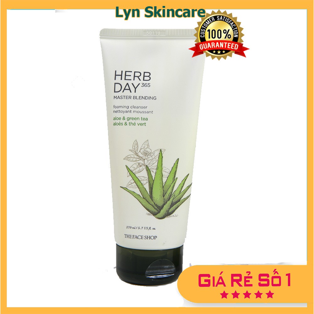 [Mẫu Mới] Sữa rửa mặt Herb Day 365 The Face Shop 170ml | BigBuy360 - bigbuy360.vn