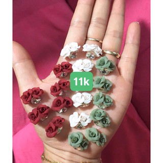 hoa nail -hoa bột - hồng kép ôm đá