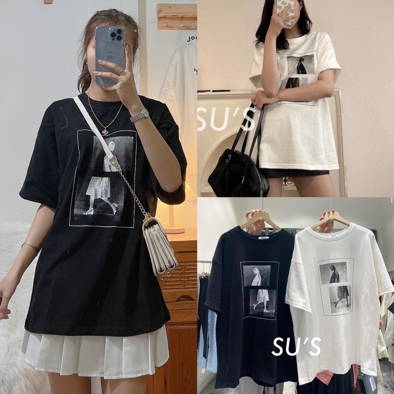 [Ảnh thật/Video]Áo phông in hình Kaisan chất đẹp Hàn Quốc