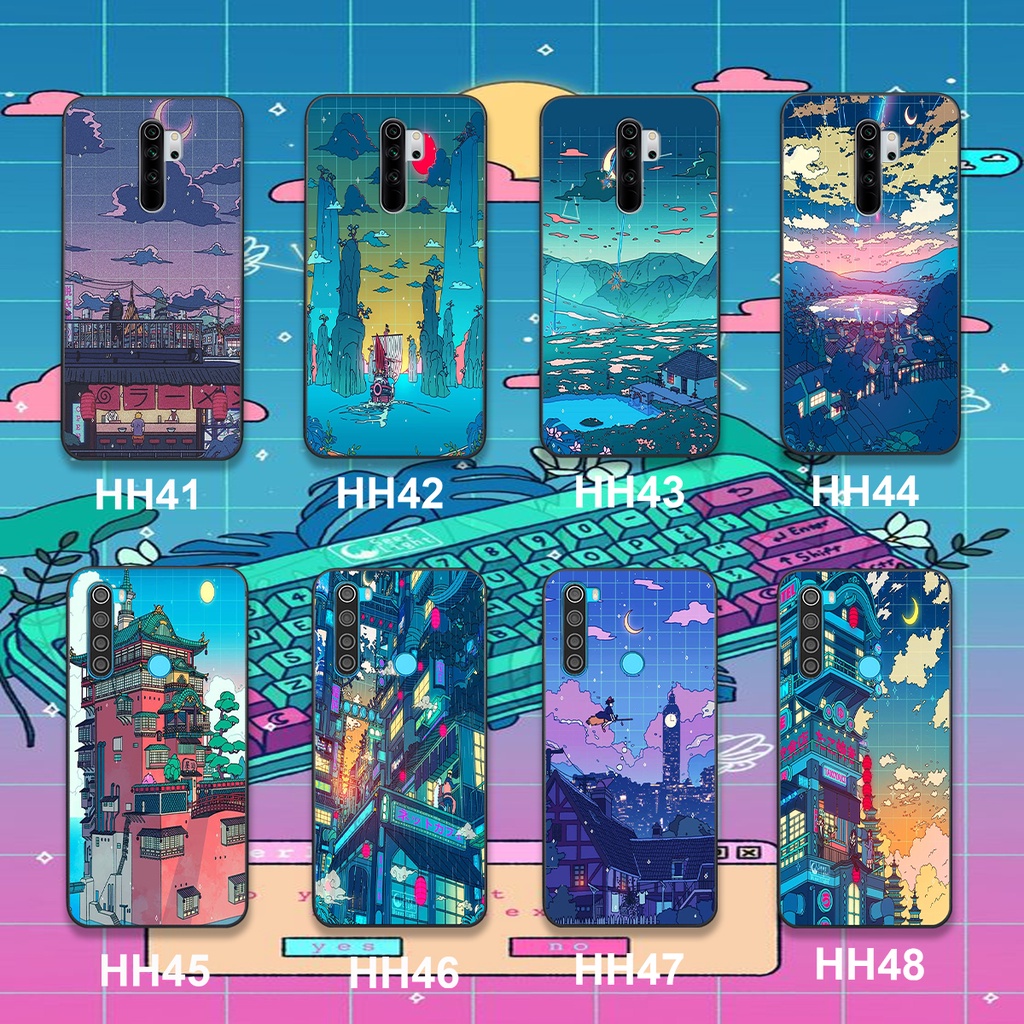 Bộ ốp lưng Xiaomi REDMI Note 8 / Note 8 Pro phong cảnh Anime cực lung linh, thơ mộng. Ốp lưng Xiaomi chính hãng