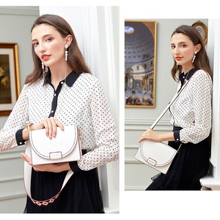 TÚI ĐEO CHÉO NỮ DOODOO DA THẬT DÁNG BÌ THƯ