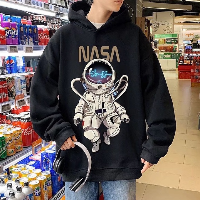 Áo nỉ Hoodie Phi Hành Gia, áo nỉ bông hoodie unisex nam nữ