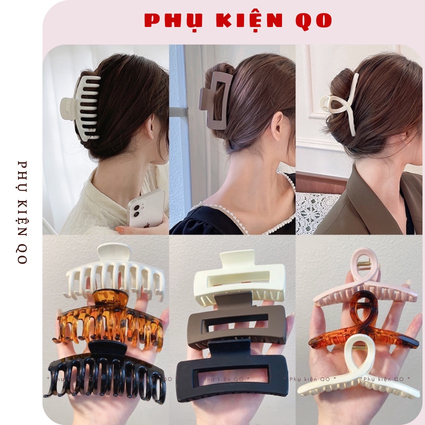 Kẹp tóc càng cua hàn quốc , Kẹp tóc hàn quốc cỡ lớn nhựa Acrilic - KEP15