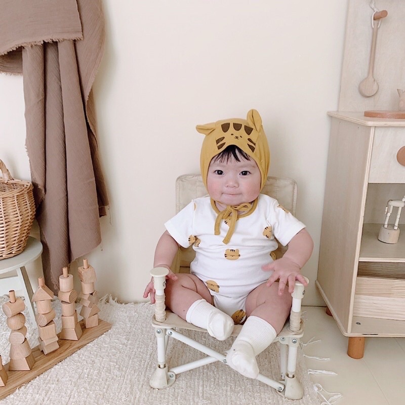 Sét bộ body mèo + mũ cho bé