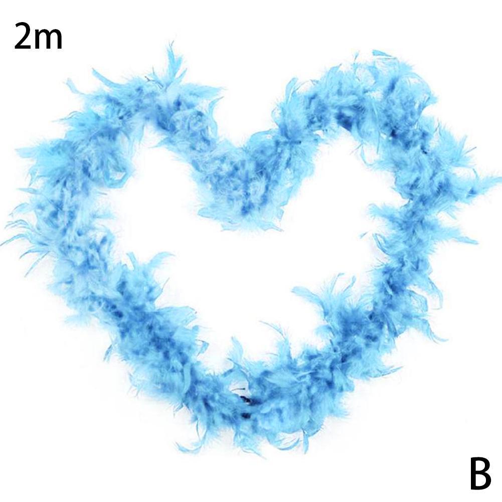 Cuộn dây ruy băng lông vũ trắng dùng trang trí cây thông noel 200cm P8I1