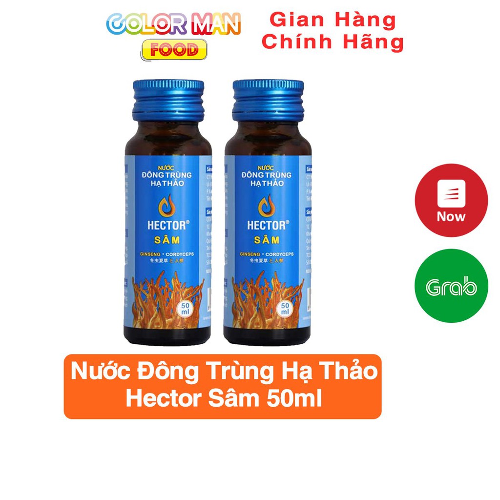 [DATE 03/09/23]Hộp 10 Chai Nước Đông Trùng Hạ Thảo Hector Sâm Chính Hãng