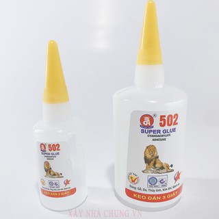 Keo dán 502 cao cấp chai lớn