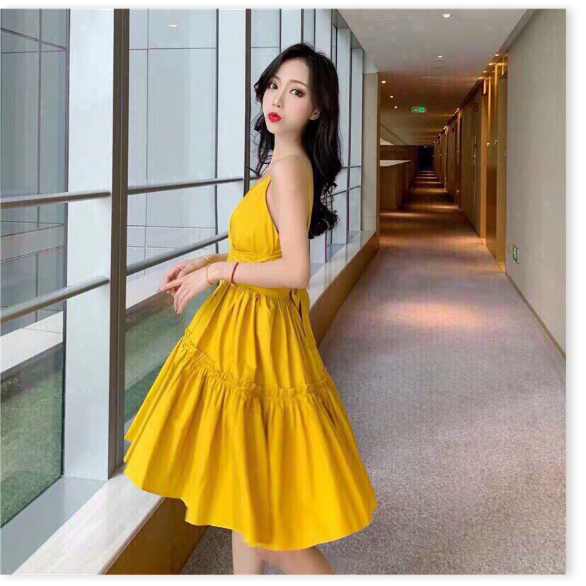 Đầm 2 Dây Duyên Dáng Cực Kỳ