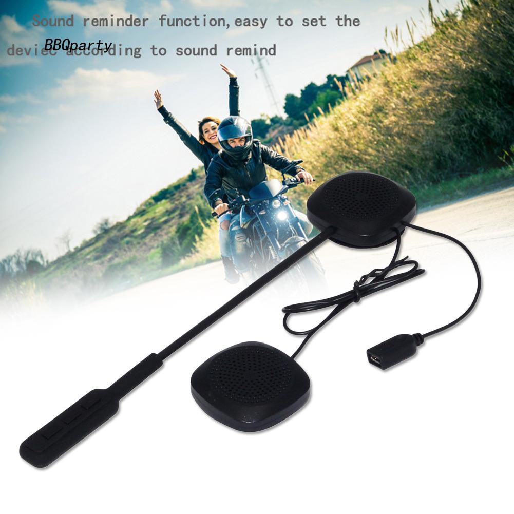 Bộ Tai Nghe Bluetooth Không Dây Gắn Mũ Bảo Hiểm Xe Mô Tô