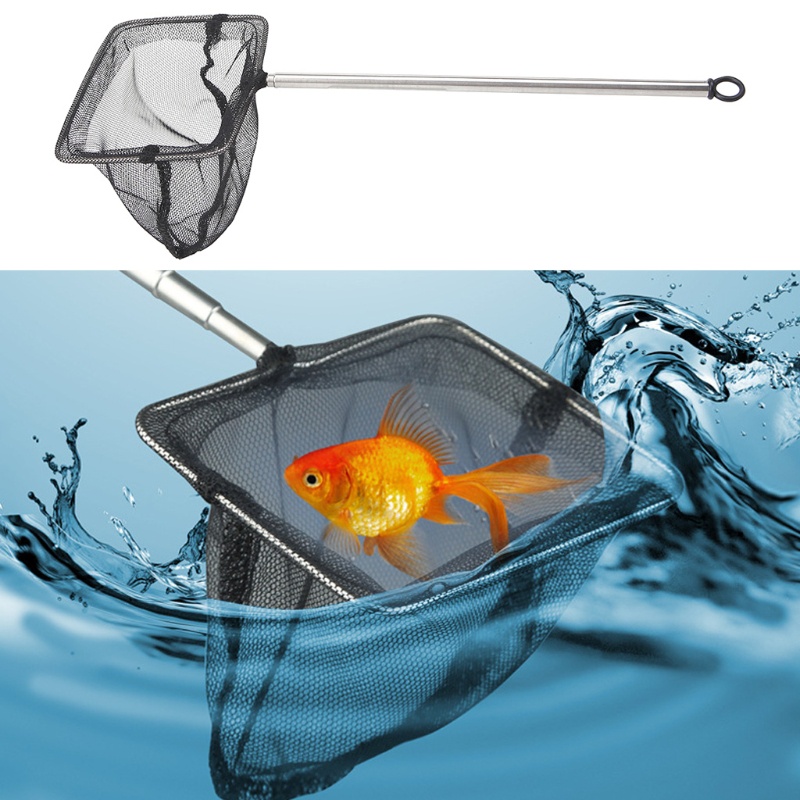 Vợt Lưới Bắt Cá Bằng Nylon Với Tay Cầm Inox Tiện Dụng