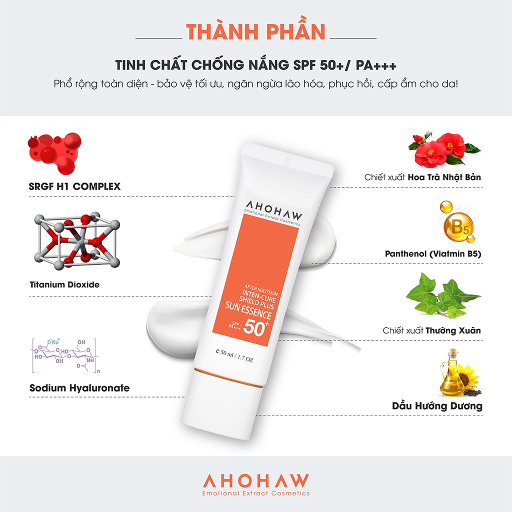 Tinh chất chống nắng Inten Cure Shield Plus Sun Essence SPF 50+/PA+++