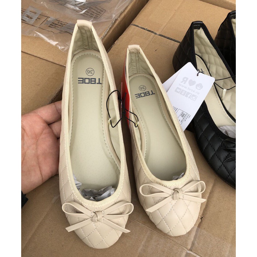 Giày búp bê nữ hình quả trám, da mềm hàng Trung Quốc xuất khẩu | BigBuy360 - bigbuy360.vn