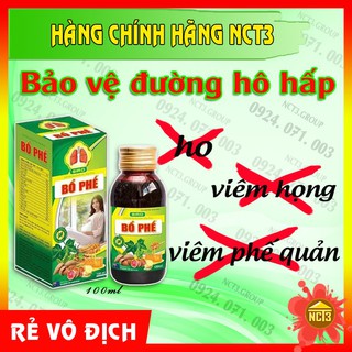 Siro Bổ Phế NCT3 - Giảm Ho, Bảo Vệ Đường Hô Hấp ( Hàng chính hãng công ty NCT3 )