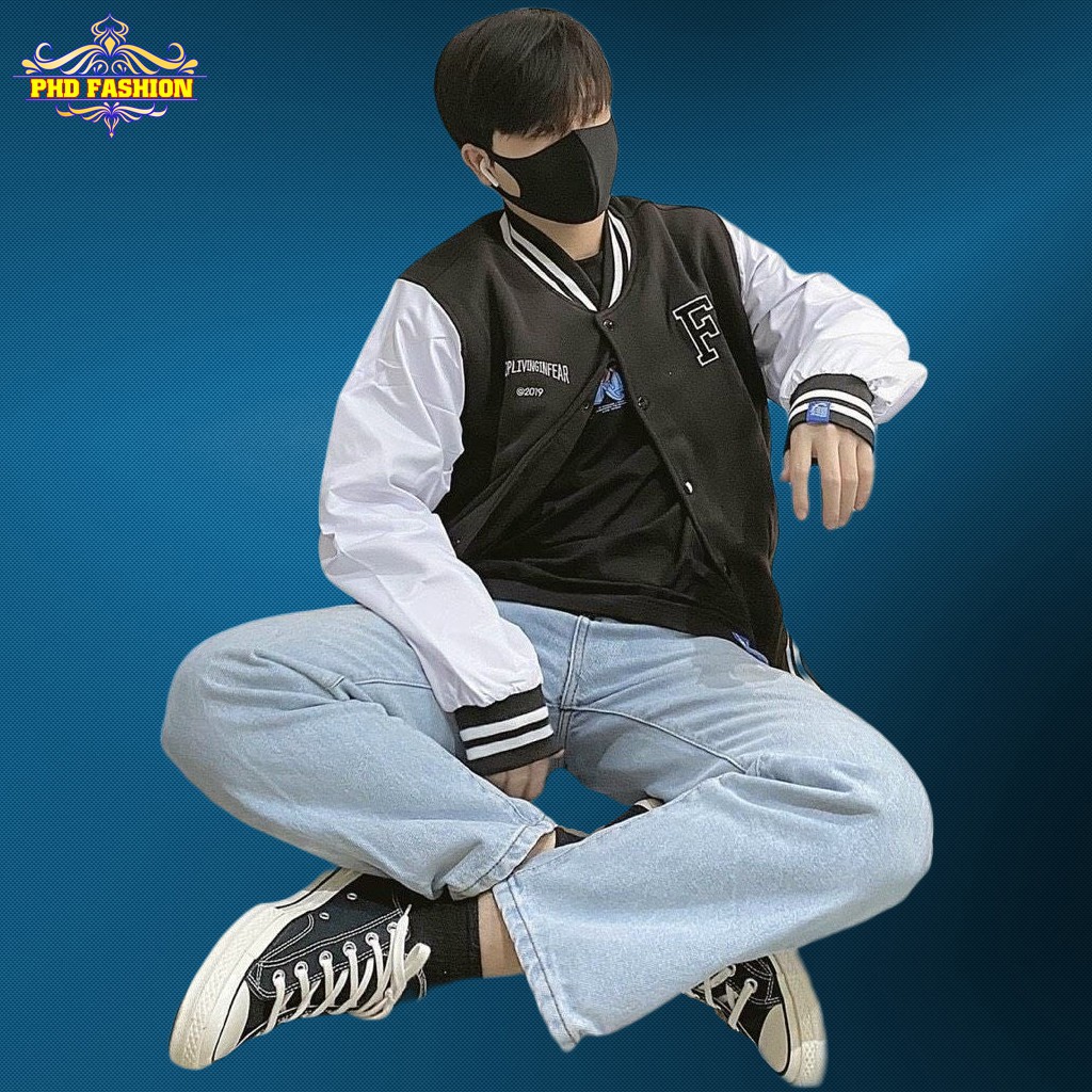 Áo khoác bomber unisex dù 2 lớp xịn sò không bong tróc chất vải mịn không xù nhiều màu, cam kết video kèm ảnh thật | BigBuy360 - bigbuy360.vn