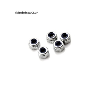 [akin] 100pcs M3 x 0.5mm Stainless Steel Nylock Nylon Insert Hex Self-locking Nuts  [akin]