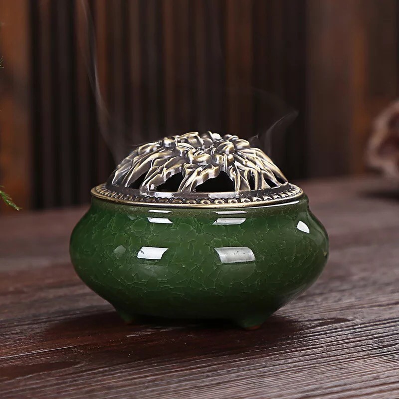Lư đốt nhang trầm gốm sứ cao cấp