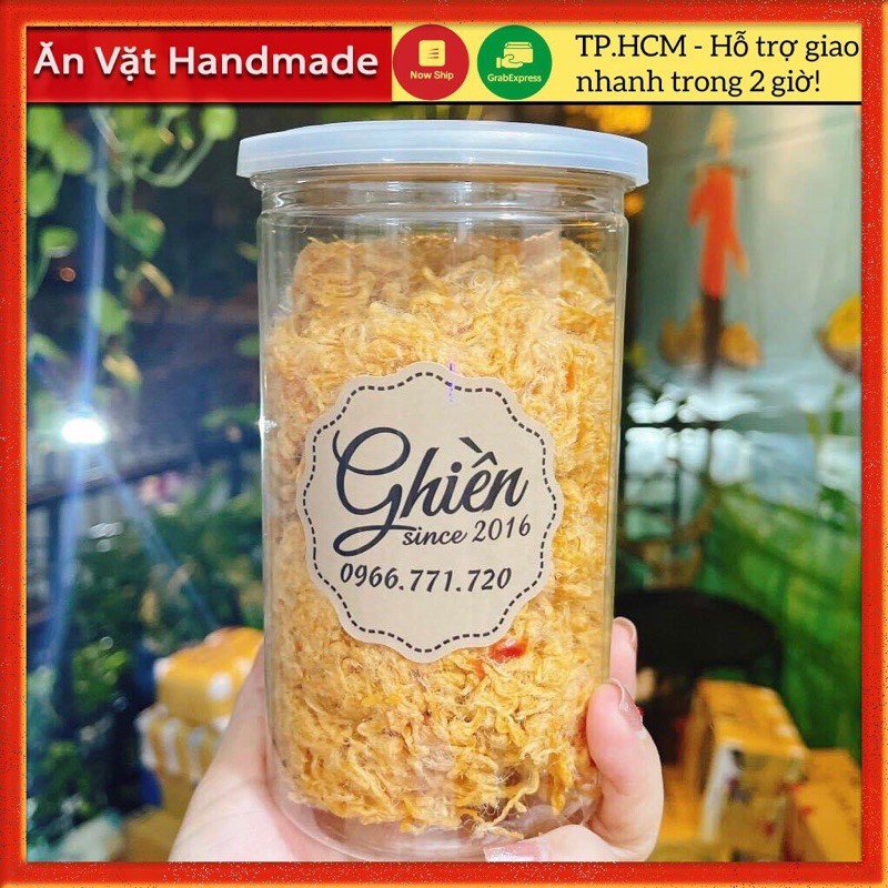 [Mã SKAMPUSHA8 giảm 8% đơn 300K] Chà bông heo cay món ngon xỉu hũ 250gram, Đồ ăn vặt Sài Gòn