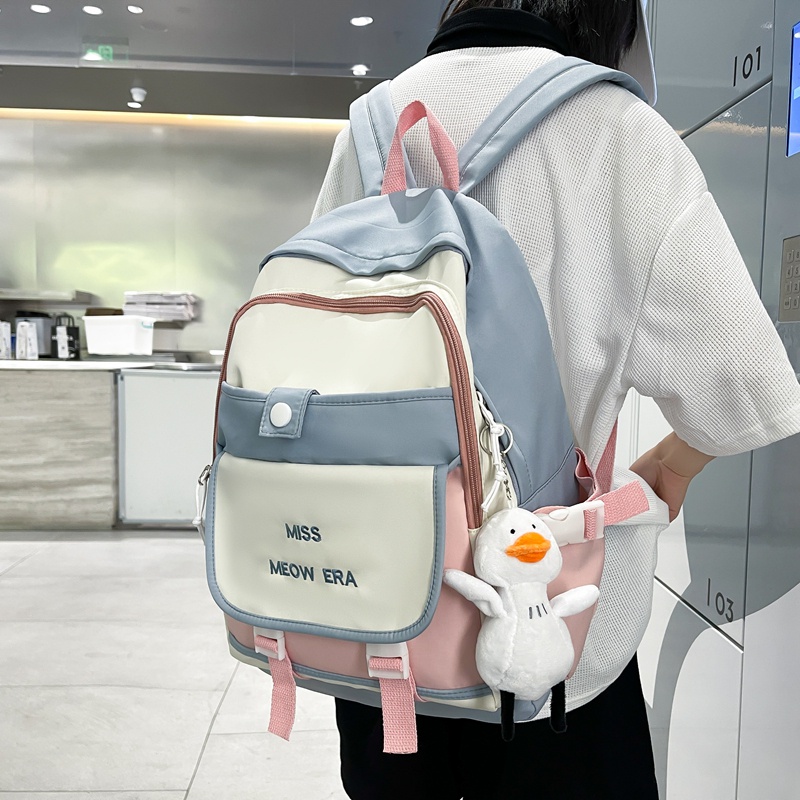 Balo Prettyzys sức chứa lớn 14 inch phong cách Hàn Quốc 2022 dành cho nữ