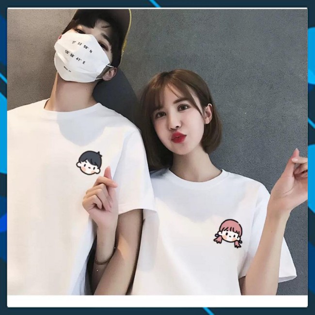 [Bao Chất] Áo Thun Cặp Đôi Nam Nữ Siêu Dễ Thương | BigBuy360 - bigbuy360.vn