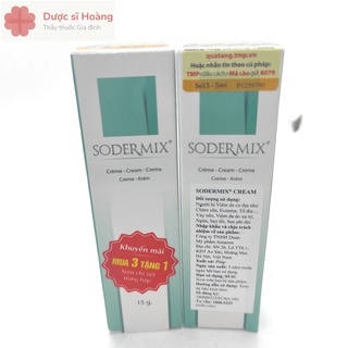 Kem Bôi Da SODERMIX Cream - Hỗ Trợ Sẹo Lồi, Sẹo Phì Đại, Vảy Nến - Tuýp 15g