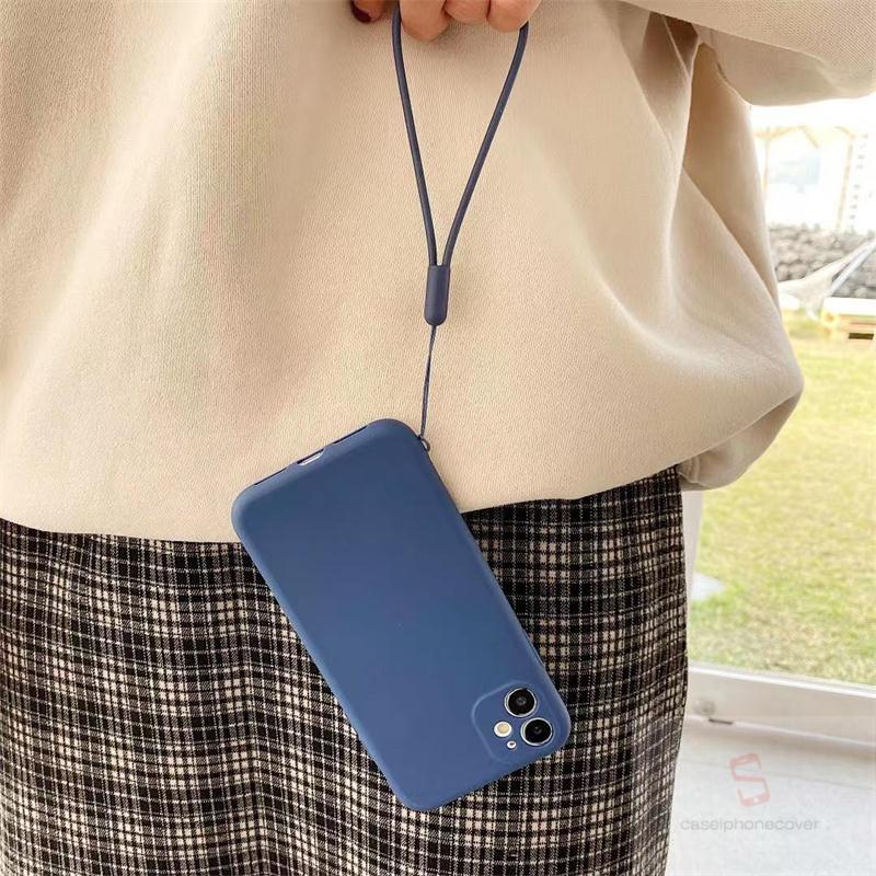 Ốp Lưng Tpu Mềm Chống Sốc Màu Trơn Có Dây Đeo Cho Redmi 6a 9 Note 9 9s 9pro 8 | BigBuy360 - bigbuy360.vn