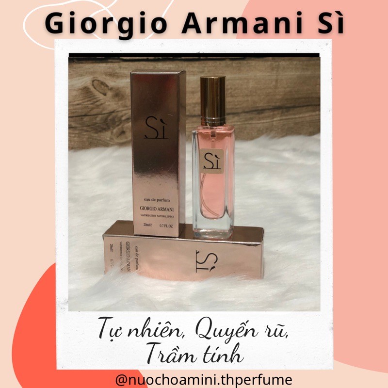 Nước Hoa Mini Nữ GIORGIO ARMANI SÌ 20ml (mẫu 5D)