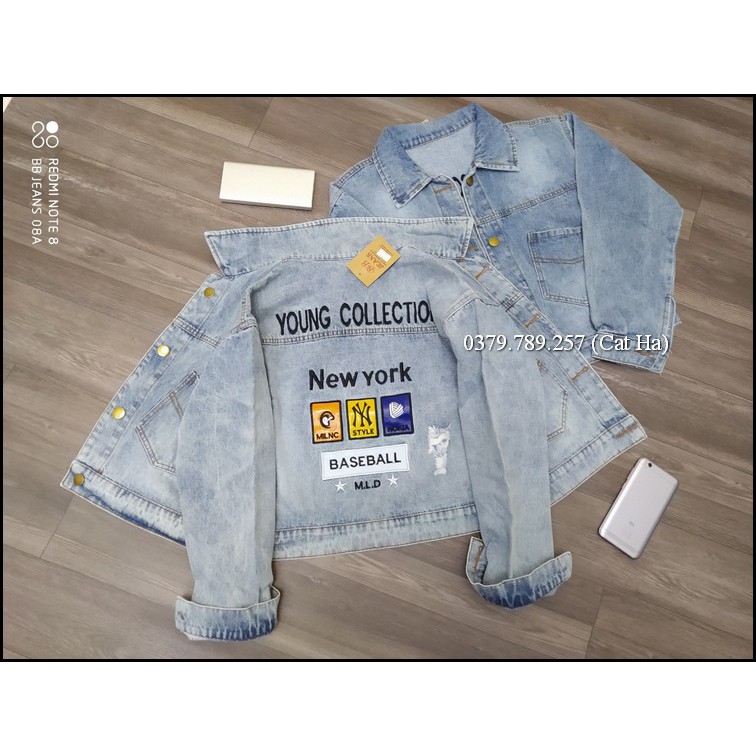 Áo khoác jean nữ BB cao cấp form dưới 58Kg Young Collection NewYork BB67
