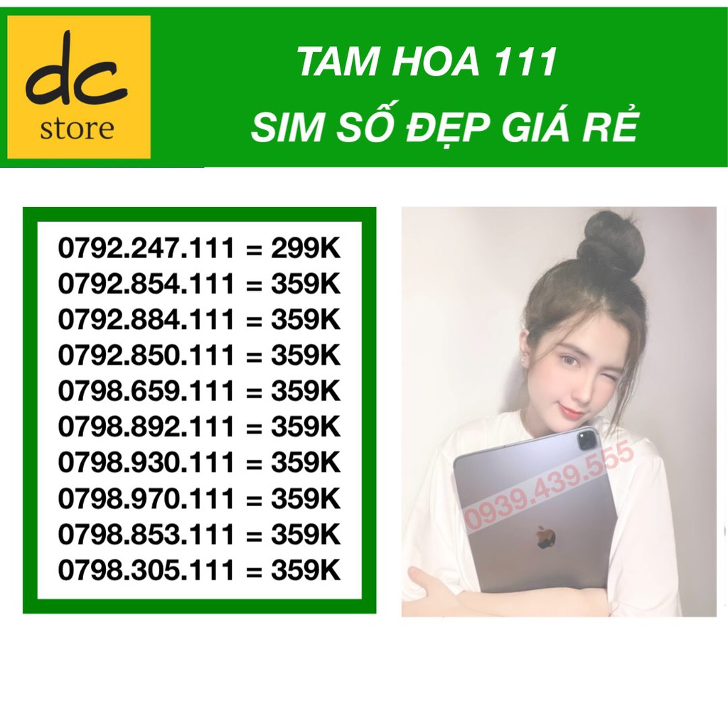 SIM SỐ ĐẸP SIM TAM HOA 111