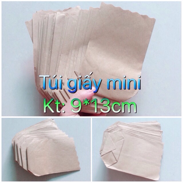 COMBO 100 túi giấy 9 x 13 cm