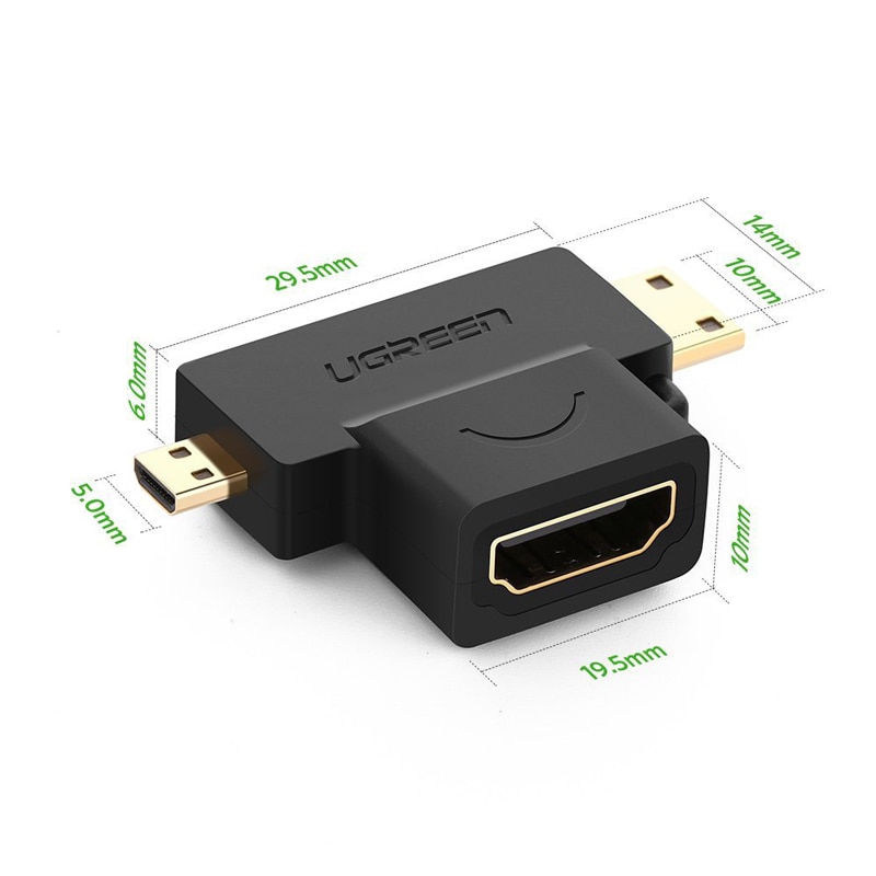 Ugreen Cáp Chuyển Đổi Micro HDMI Sang HDMI 4K Cho Gopro Hero Camera Micro HDMI