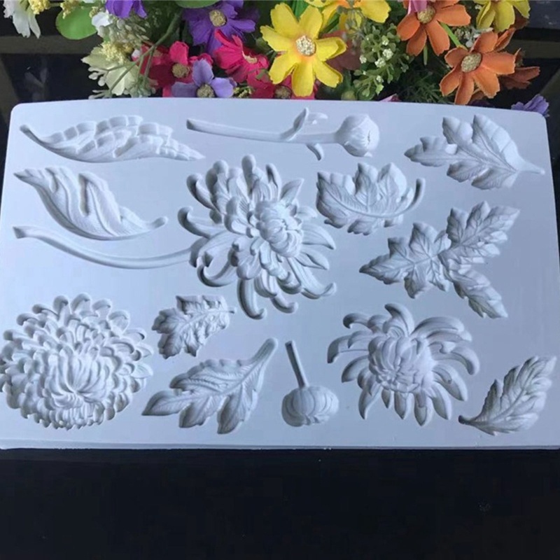 Khuôn Silicone Tạo Hình Hoa Cúc Làm Xà Phòng DIY