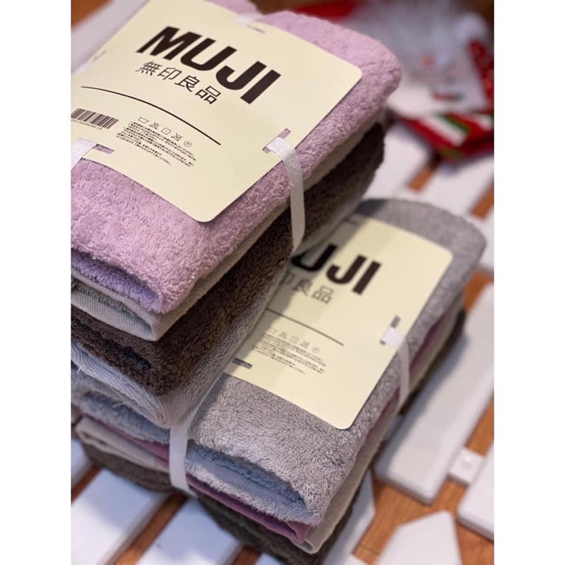 Set 4 khăn mặt muji