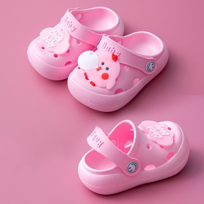 Giày Đế Mềm Chống Trượt Đi Trong Nhà Hoạ Tiết Hoạt Hình Xinh Xắn Dành Cho Bé