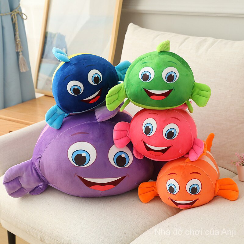 AIXINI 5 Colors Finding Nemo Baby Plush Toys Clownfish Finding Dory 2 Clownfish Nemo Birthday Gifts Kawaii Plushie Stuffed Toy Anime Plush No Toy Fish Plush Toy Animals