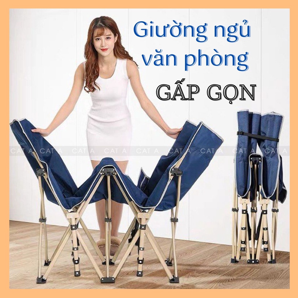 Giường ngủ văn phòng GẤP GỌN- Giường xếp khung hợp kim sơn tĩnh điện không gỉ- Nhỏ gọn, tiện lợi, siêu bền!