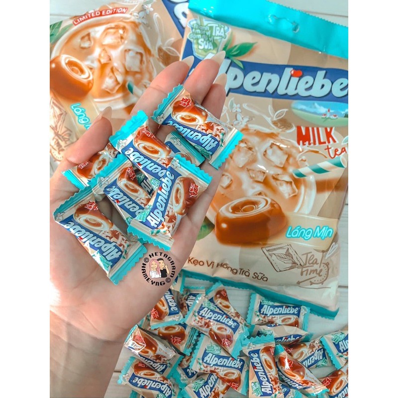 Gói Kẹo Alpenliebe Vị Hồng Trà Sữa (Gói 110 Viên)