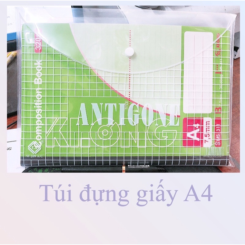 Túi Clear bag A4 đựng tài liệu dùng cho văn phòng , học sinh, sinh viên loại mỏng , trung, dày giúp lưu trữ hồ sơ