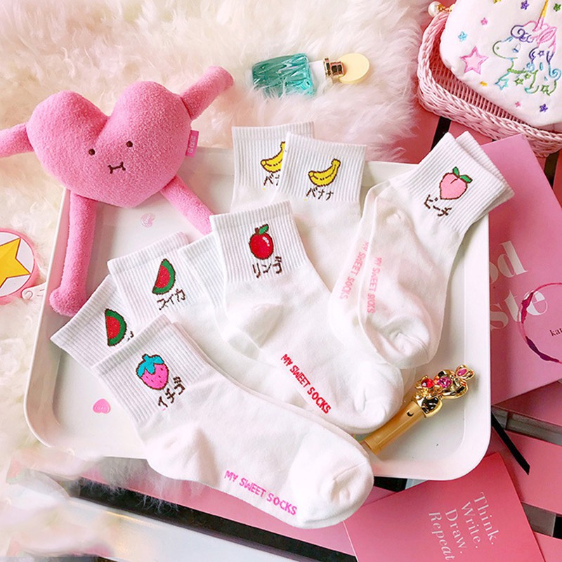 Tất nam nữ cổ cao Mivino họa tiết hoạt hình nhiều mẫu mới